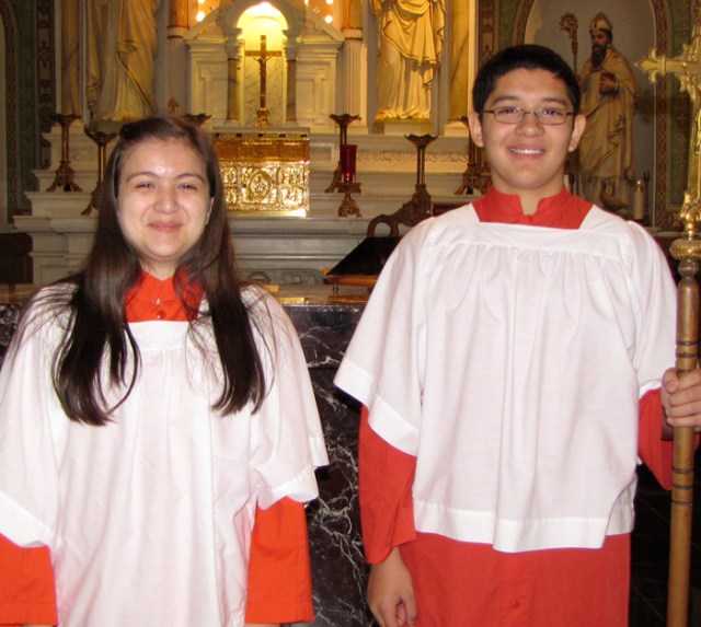 First-time serving! April 28, Magali and friend