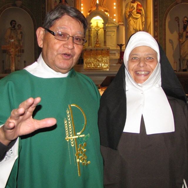 Deacon Pablo Salas and Blessed Mother Maria Theresia Bonzel
