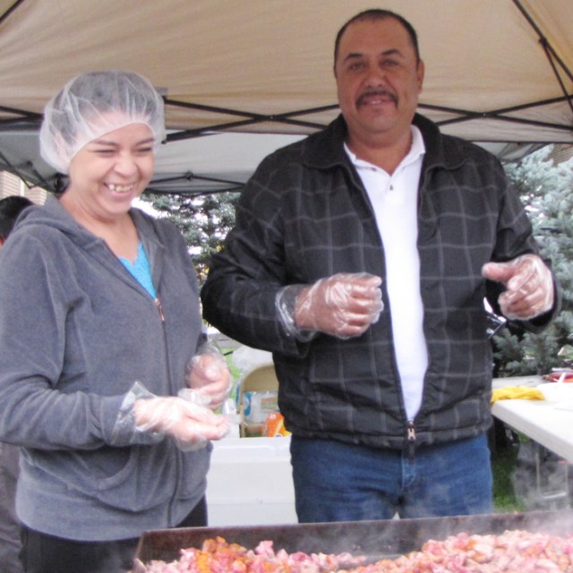 Fresh hot tacos support our church
