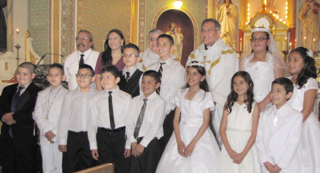 Congratulations to those who made their First Communion on Sunday, May 3